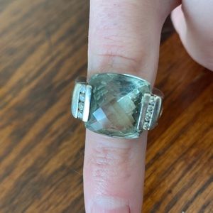 David Yurman Sage Silver Ice ring size 7